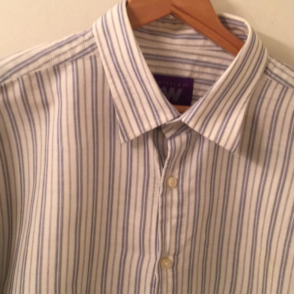 William  Button Front L/S Cotton Shirt Size XL